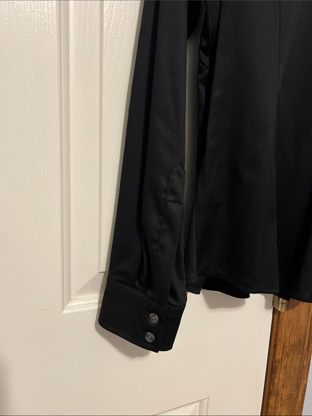 Banana Republic Black Button-Front Women's Shirt - Picture 6 of 14